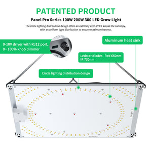 Patented 100W  board LED Grow Light with Uniform Light Distribution