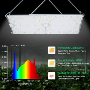 Patented 200W board LED Grow Light with Uniform Light Distribution
